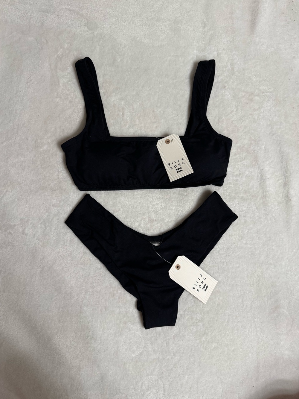 Billabong Black Scoop Bikini Top